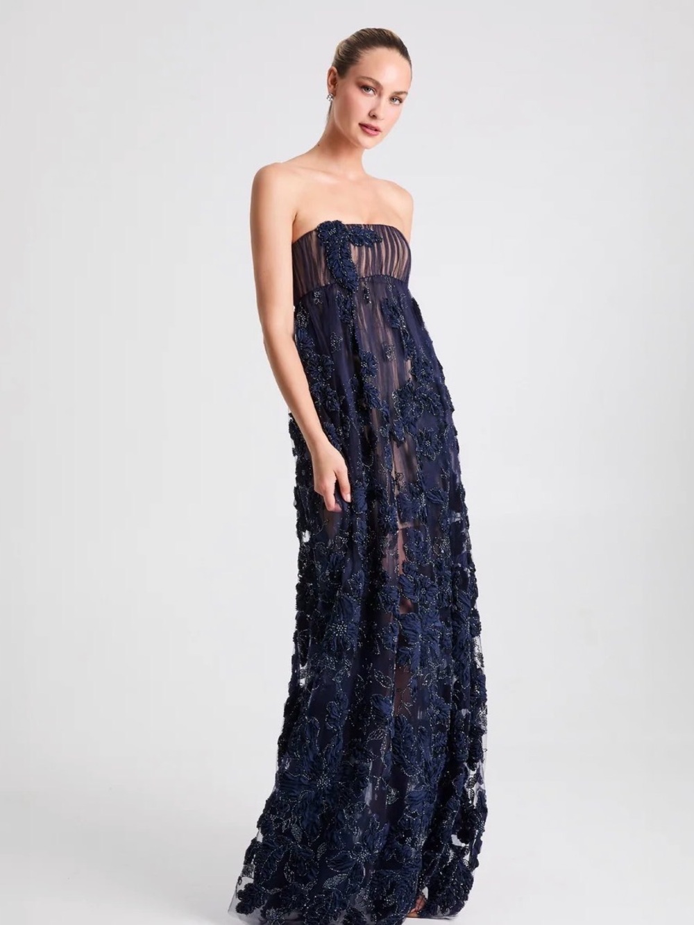Helsi Beatrice Strapless Beaded Gown